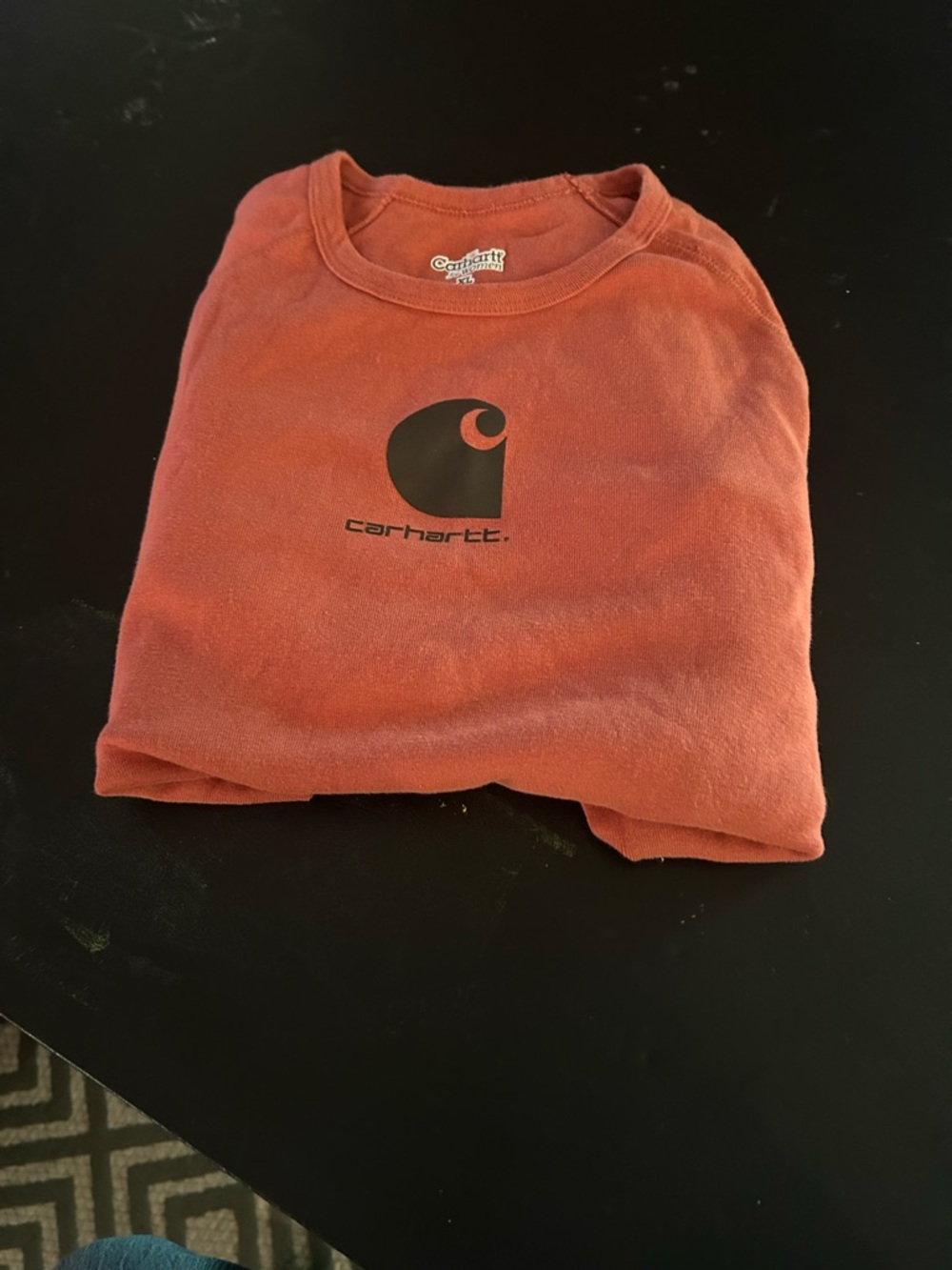 Carhartt women’s Orange Logo Crewneck Shirt